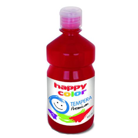 Farba Tempera Happy Color Premium 500ml, Bordowa